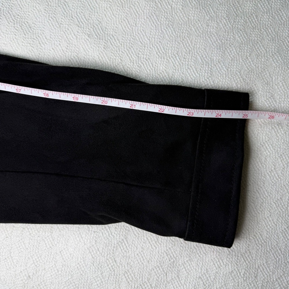 CoffeeShop New York Black Faux Suede Full Zip Fall Jacket Womens XL - Picture 13 of 15
